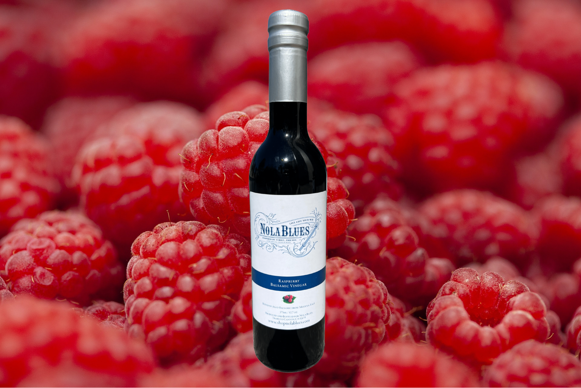 Raspberry Balsamic Vinegar, 375ml - Nola Blues